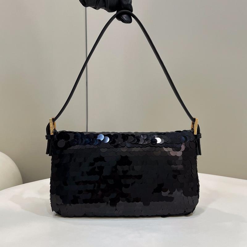 Fendi Clutches Shoulder Bag 8BR792 Bead Black